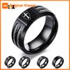 Vnox Personalisierbarer Wia Ring für Männer Edelstahl Kreuz Tempelritter Schild Oum Wild Wold Ring Benutzerdefiniertes Geschenk für Ihn