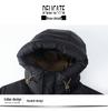 Men's Hooded Winter Puffer Jacket - Mid-Length, Warm, Loose Fit, 90% White Duck Down