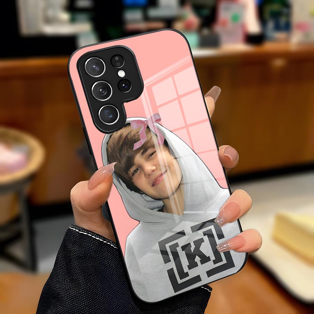 Singer J-Justin B-Bieber Phone Case For Samsung S26 S25 Plus S20 S20 Plus S22 Ultra S23 FE S21 Plus S21 Ultra Glass Cover