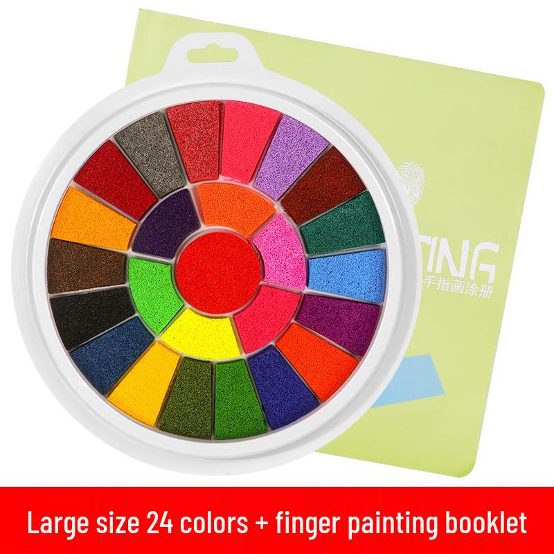 Washable Finger Paint Ink Pad for Kids: Perfect for Kindergarten Art and Palm Prints