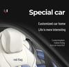 Red Flag HS3 Universal Leather Car Seat Cover: Breathable, Perforated, Four-Season Full Coverage Cushion