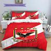 Al Ahly Pattern Bedding Set Quilt Cover Pillowcase Home Decor Gift (1 * Duvet Cover + 2 * Pillowcase, Without Core)