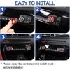 Daeiclru Air Conditioner and Volume Knob Cover Compatible with Toyota Supra GR A90 A91 MK5 2018-2022, Aluminum Alloy Centre Console Air Conditioner