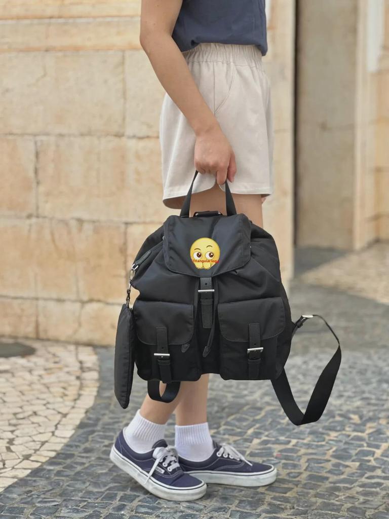 Women's Waterproof Nylon Drawstring Backpack – Casual Small Parachute Backpack for Students and Parties