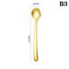 304 Stainless Steel Seasoning Spoon Thickened Korean Small Round Spoon Mixing Spoon Polished Home Kitchen Tableware