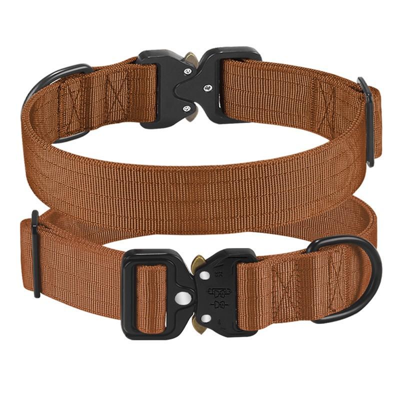 Heavy Duty Dog Collar Nylon Double Layer Webbing Cobra Buckle Medium To Large Dogs