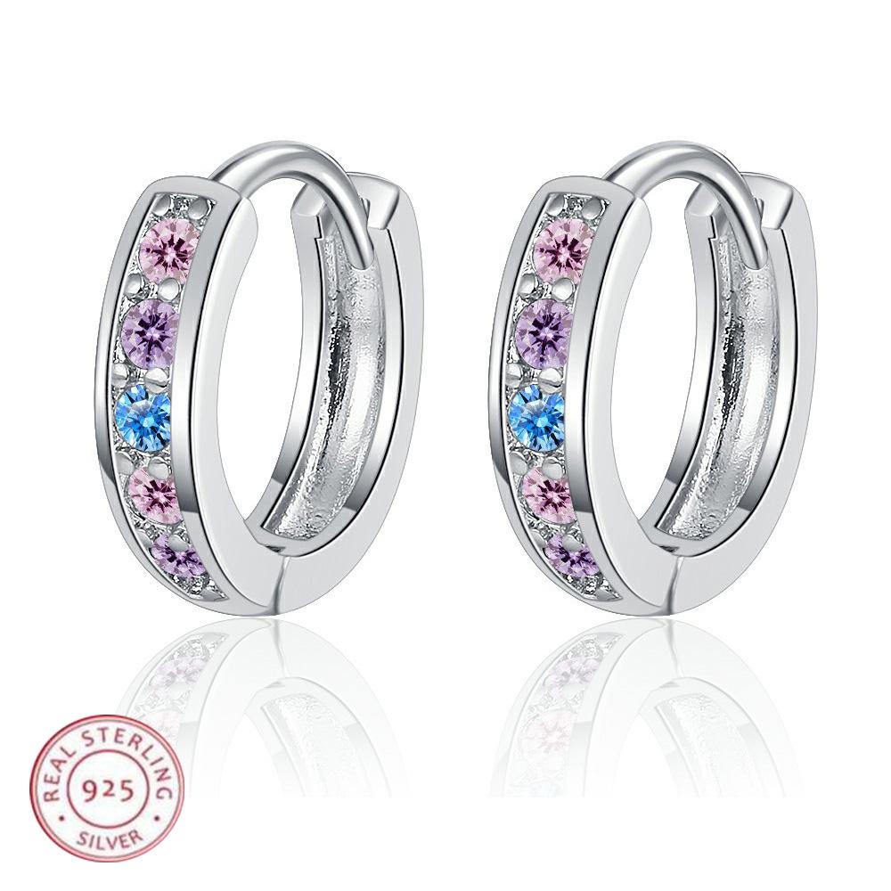 New 925 Silver Earrings Multiple Zircon For Women's Wedding Engagement Fine Fashion Jewelry Accessories Party Gift