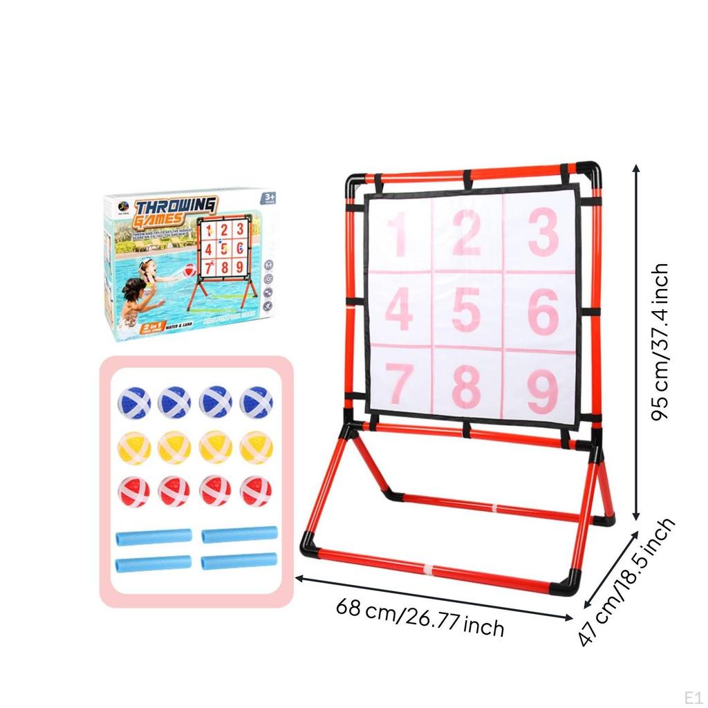 Interactive Freestanding Target Game | Active Play, Throwing with Balls, for Backyard