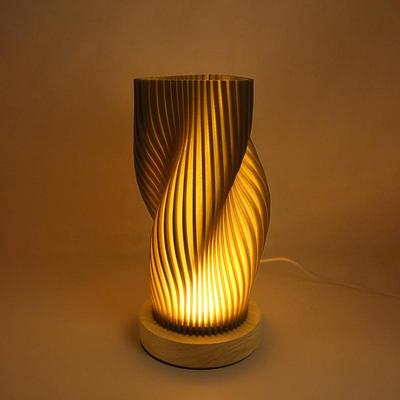 Dimmable Bedside Lamp Bedside Nightstand Table Lamp For Bedrooms Small Table Night Light With 3 Colors 3D Printed Bedside Lamp