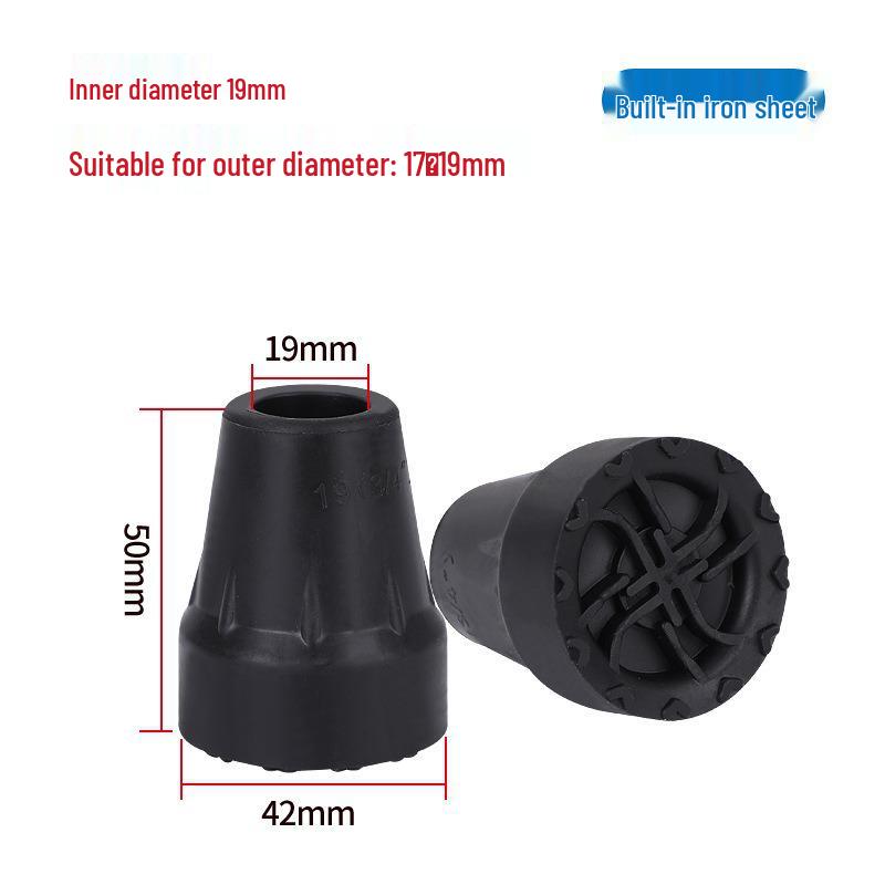 Non-slip Wear-resistant Quad Cane Rubber Feet Covers