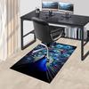 1PC peacock feathers Extra Large Non Slip Floor carpet, Office, family, bedroom, Studio Large Area Rug Indoor Rugs, Vibrant Colors