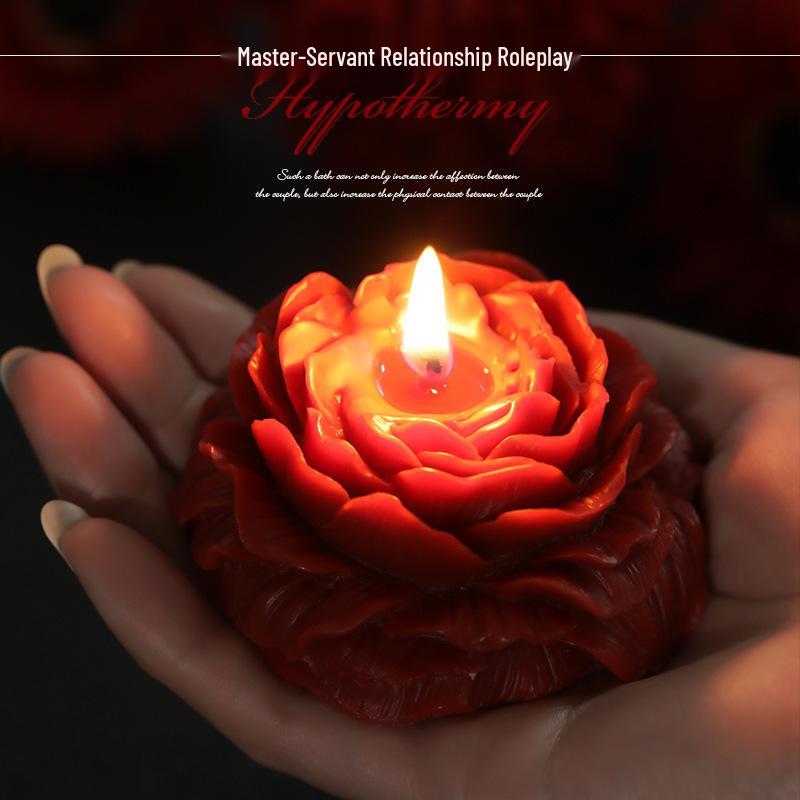 Rose Scented Low-Temperature Soy Candle for Romantic Couples