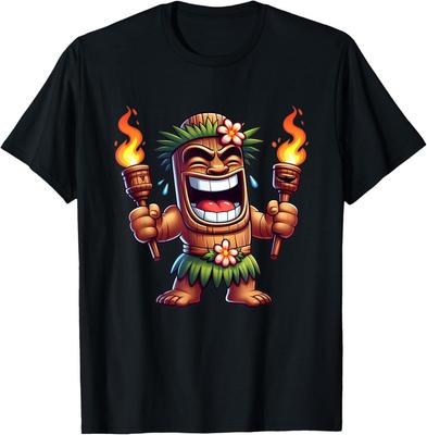 Mens Tiki Shirt Man Hawaiian Summer Tropical Luau Party Kids T-Shirt Unisex T-Shirt