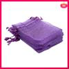 20 Pack Beautiful Dark Purple Organza Gift And Favour Bags 7Cm X 9Cm