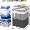1PC Fabric Laundry Basket Simple Clothes Sundries Storage Box Foldable Bag Large Capacity Laundry Basket