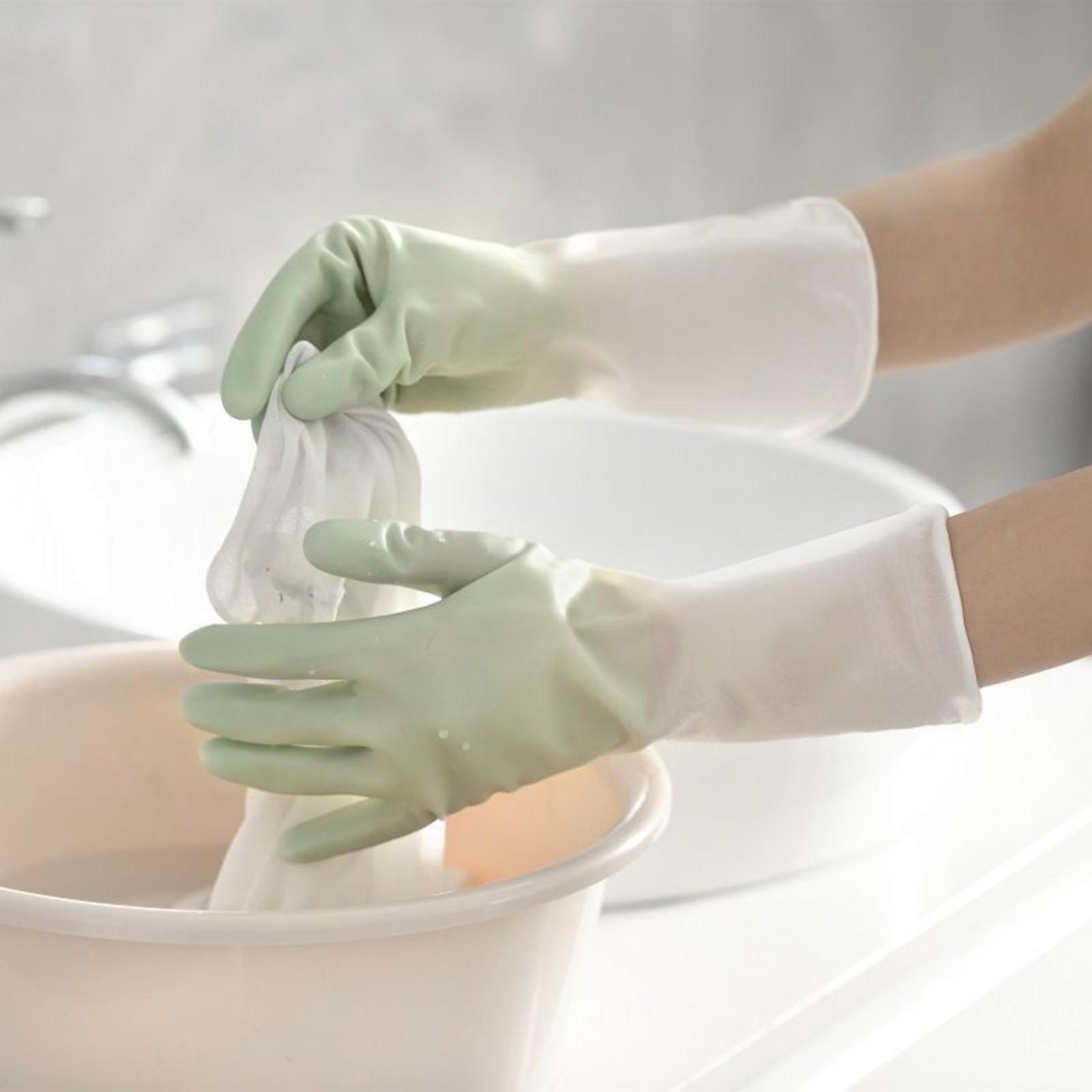 

Dishwashing Gloves For Women In The Kitchen, Latex Rubber, Dishwashing, Washing Clothes, Rubber, Housework, Cleaning, , Home Use One Size