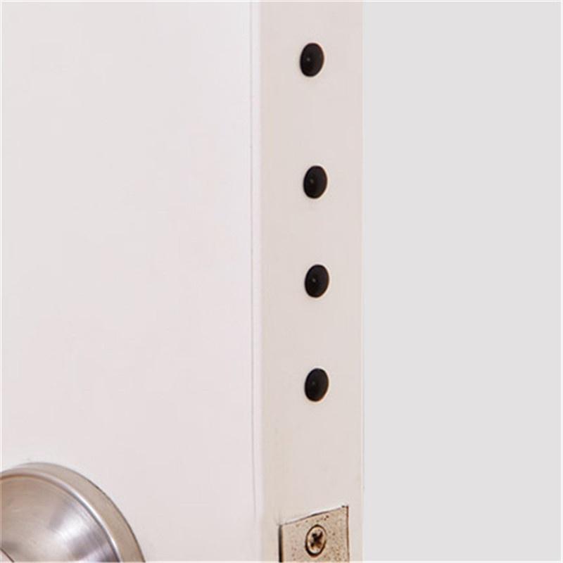 100PCS Self-Adhesive Anti-Collision Bumpers Furniture Silencing Pads Rubber Dots for Cabinet Door Drawers Windows Stainless Steel Fast Delivery