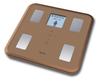 Tanita Body Weight and Composition Scale with Made in Features a LCD Display with Face Illustrations and Encouraging Backlight, Japan, Brown, BC-810