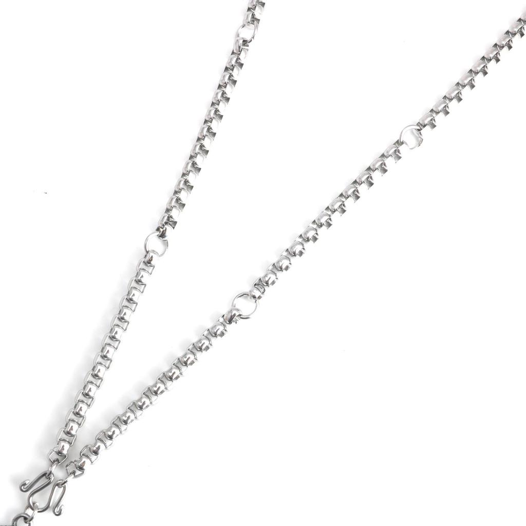 Guan Gong & Guanyin Buddha Stainless Steel Pendant Necklace with Chain, Men's & Women's Titanium Steel Amulet, 5 or 6 Pendants