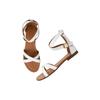 Shoetopia Casual White Flat Sandals For Women & Girls /Eu38