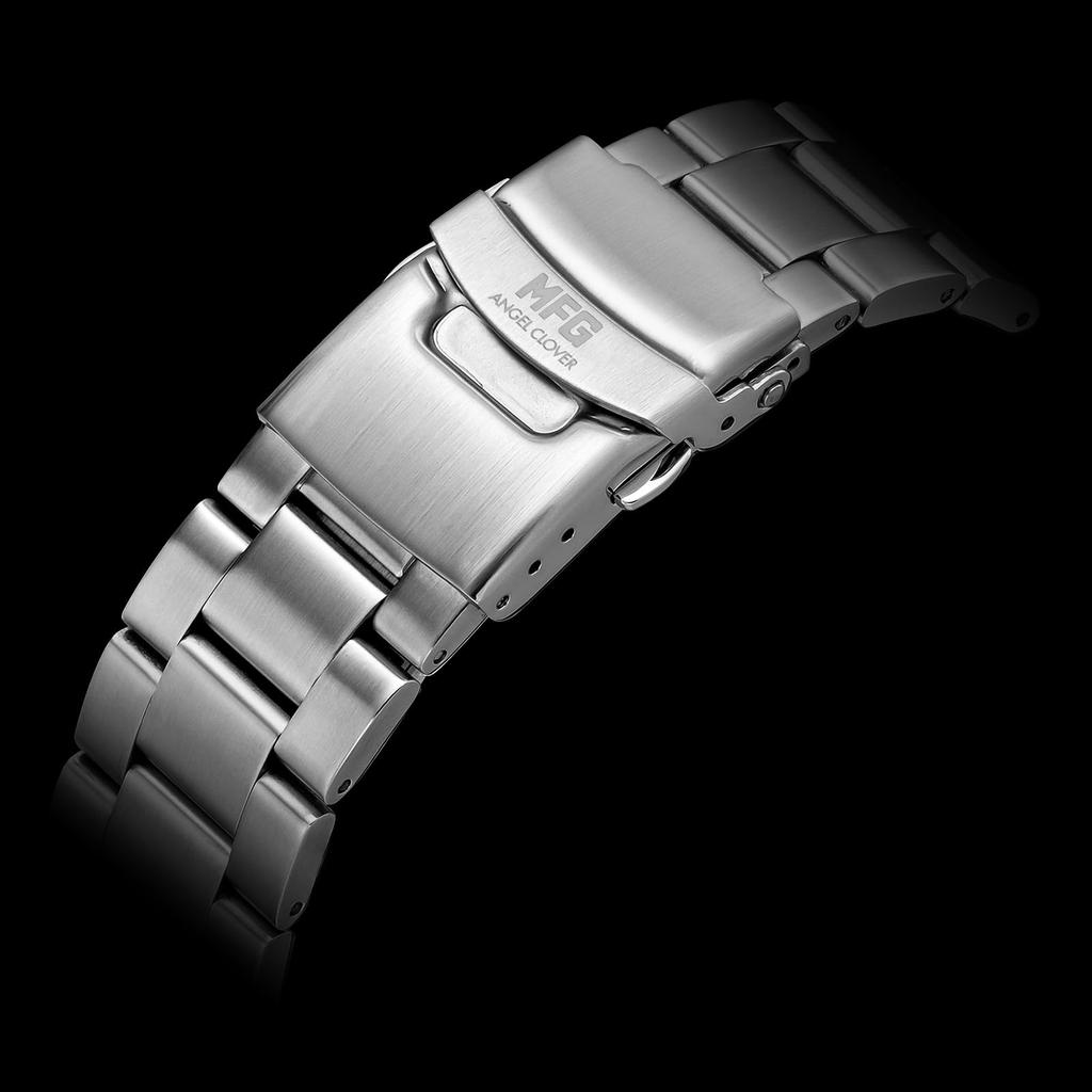 AngelClover AngelClover MF Ghost Solar 3 ATM Water Mineral Blue Stainless Steel Men's Watch, Collaboration, NTS44MFG-AL, Battery, Resistance, Glass,