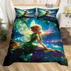 Fairy Duvet Cover Set For Girls Queen Twin Size Lightweight Down Quilt Covers Bedroom Decor 2 Pillowcases 1 Duvet Cover No Quilt