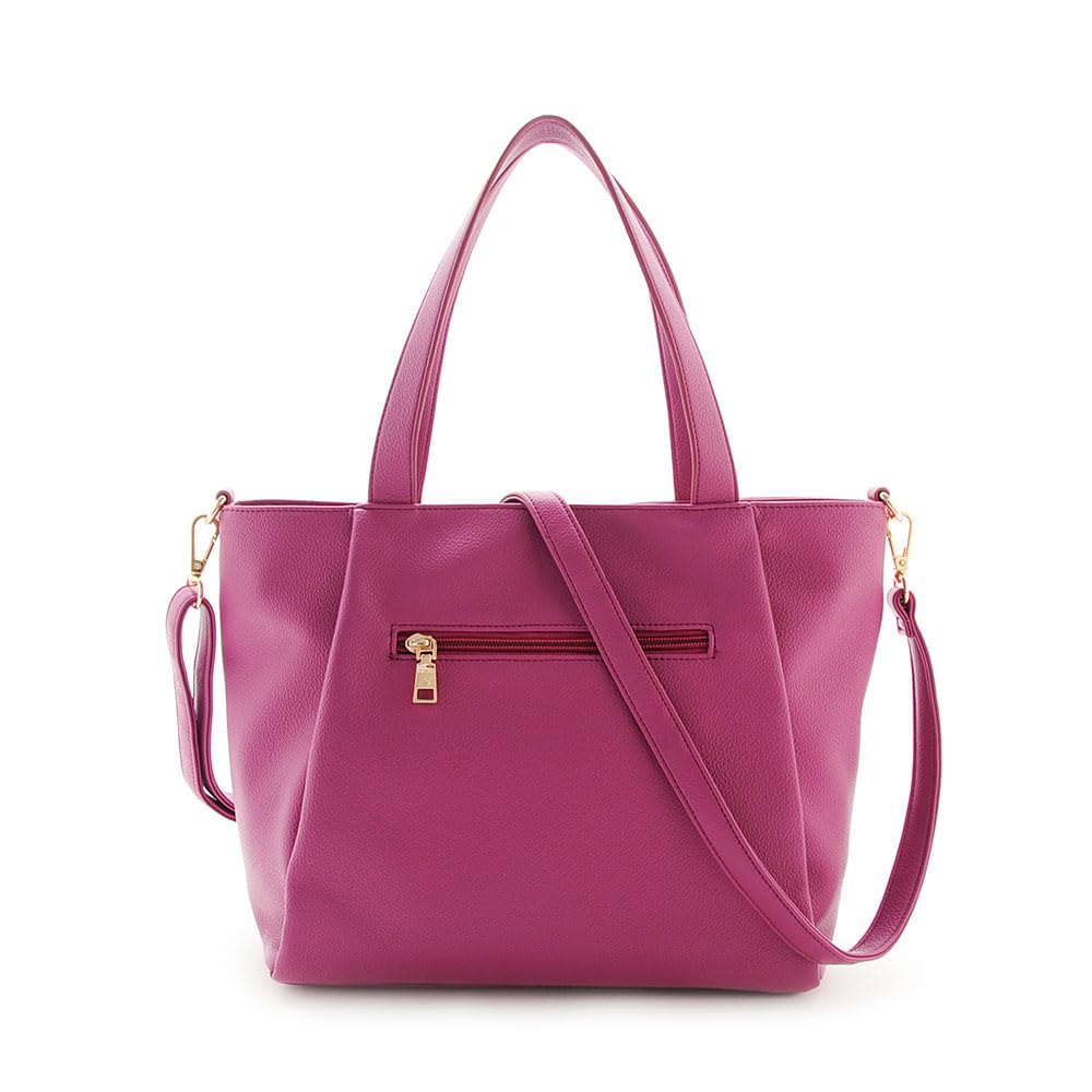 Tucked pocket tote bag and shoulder pouch set for ARNO featured on GINGER in collaboration with Ayame commuter daily camel [FIRANO] women, LABEL, WEB,