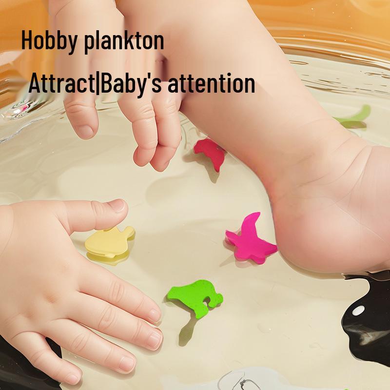 Inflatable Marine Life Water Mat for Infants & Toddlers - Cartoon PVC Crawling Mat & Seat Cushion.