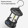 Portable Camping Lantern Rechargeable Retro Tent Light Waterproof COB Hanging Emergency Lamp For Outdoor Hiking Garden Fishing