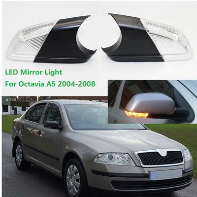 Skoda Octavia için MK2 A5 Sedan Kombi 2004 2005 2006 2007 2008 Araba-styling dikiz aynası LED Dönüş Sinyali Gösterge Işığı