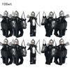 10 Sets Medieval Knights Dark Sauron Battle Figures Rohan Warrior With Horse Sword Building Blocks Kids Educational Toys Gifts