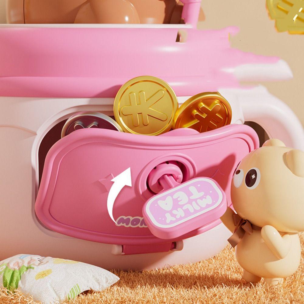 Simulated Money Organizer Jar Animal Design Money Storage Pot Bear Water Cup Storage Tank Kid Toy
