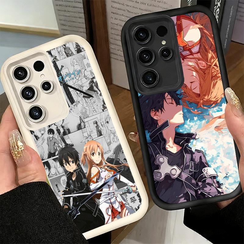 Phone Case for Samsung Galaxy S26 S25 Ultra S24 FE Sword Art Online Anime Shell S23 Plus S22 + S21 S20 5G Soft Silicone Funda