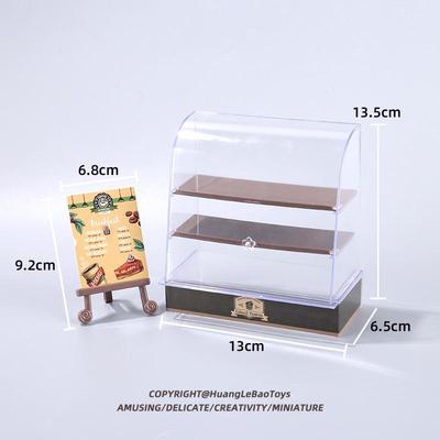 Miniature Dollhouse Dessert Stand: Pretend Play Cake Display Toy for Kids