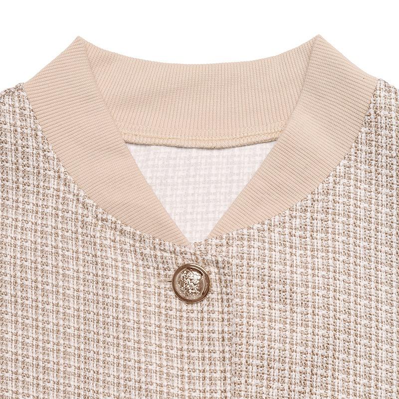 YYFS Women's Fashion Casual Plaid Print Autumn Winter Long Sleeve Jackets & Coats