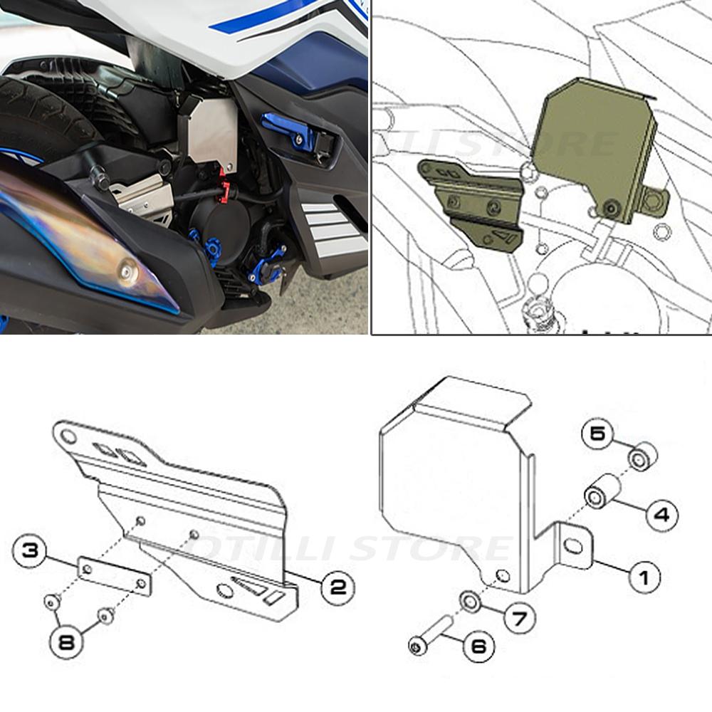 Motorcycle Accessories For Honda NSS350 ADV350 FORZA350 ADV FORZA 350 Tubing Protection Cover Coil Cup Cover Disc Cable Cover
