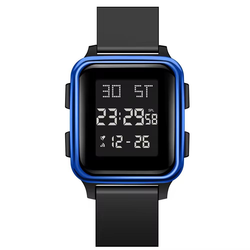 New Trend Outdoor Sports Multifunctional Electronic Watch Square High School Men'S Electronic Watch Chronograph Watch