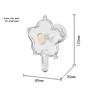 Plastic Parrot Foraging Feeding Toy Stress Relief Flower-Shape Rotating Wheel Birds Toy Cage Accessory Interactive Play