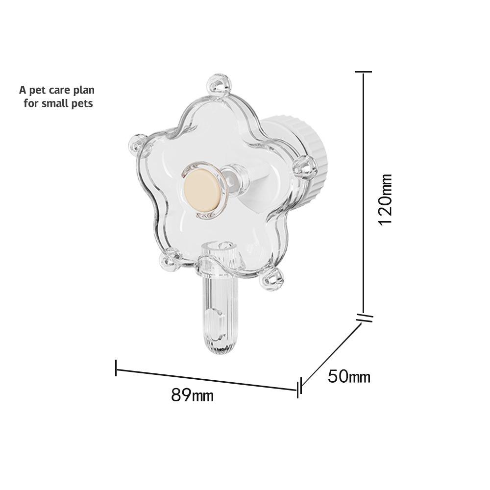 Plastic Parrot Foraging Feeding Toy Stress Relief Flower-Shape Rotating Wheel Birds Toy Cage Accessory Interactive Play