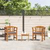 Garden Rose Lounge Set with Cushions 3 Pcs Solid Acacia Wood