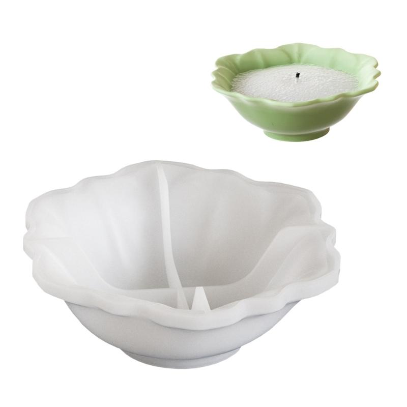 

Гибкая силиконовая форма для свечей в виде лотоса, домашний аксессуар для творческих проектов и украшения дома, повседневного использования 1