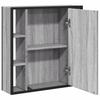 Vidaxl Bathroom Cabinet with Mirror, Grey Sonoma Oak, 60X16X60 Cm
