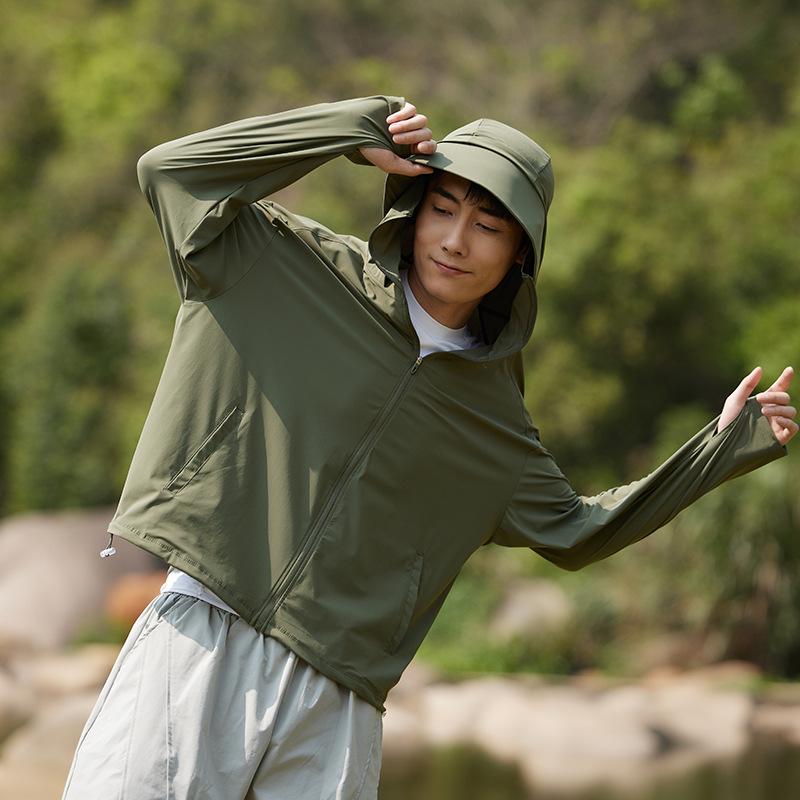 2025 Lightweight Breathable Ice Silk Sun Protection Clothing - Plus Size, Unisex, Summer Outdoor Wear