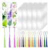 Rectangular Bookmarks Acrylic Bookmarks Blank Bookmarks Tassels Set for Student