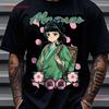 Anime Unisexga T Shirt Japanese Animation Vintage Slightly Breathable Homme Stretched Soft Stylish