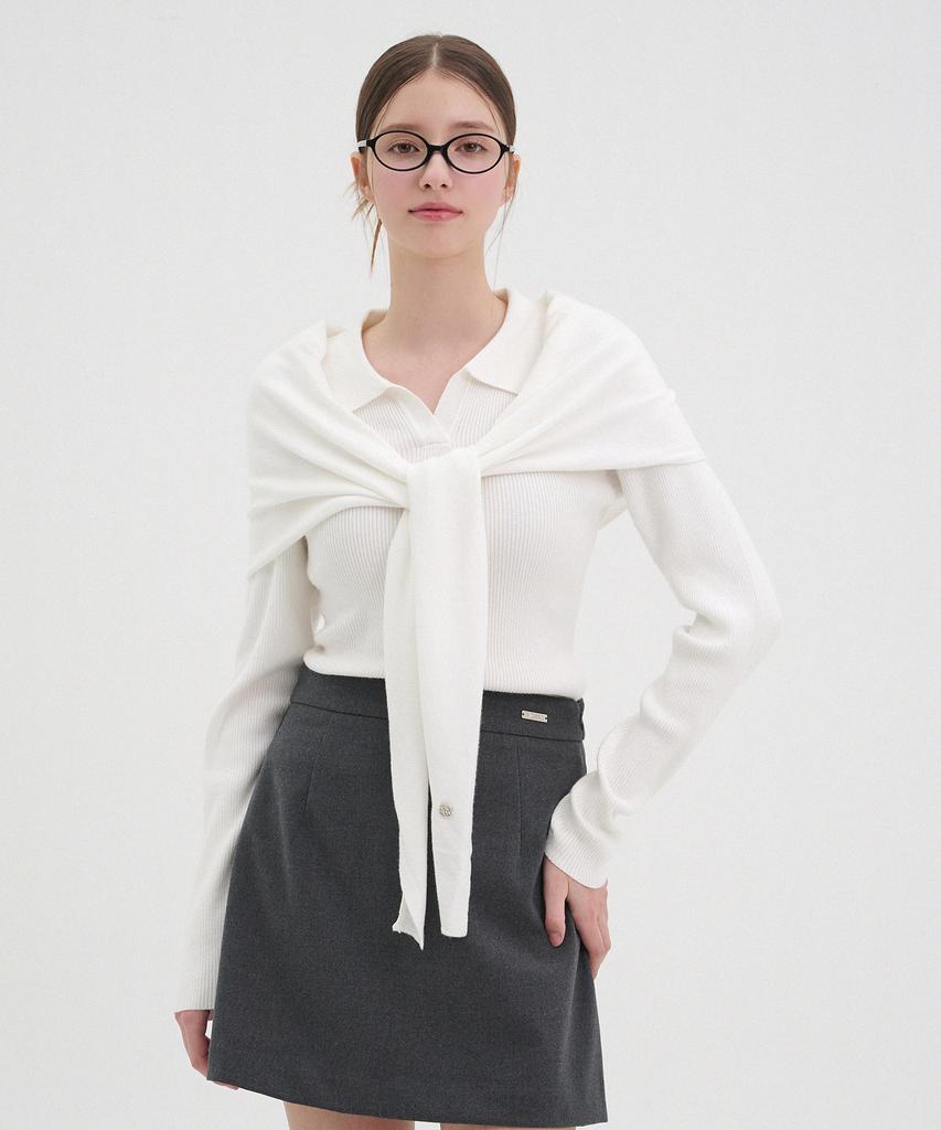 MICANE Mackenzie Collar Knit-Scarf Set