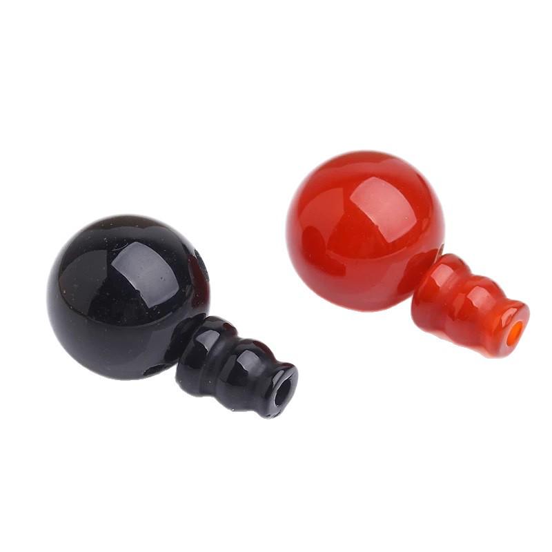 Handmade Natural Red Agate Buddha Head Beads for DIY Wénwán Ornaments and Bodhi Accessories