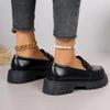 British Style Platform Loafers Women 2025 Plus Size Round Toe Single Shoes Woman Thick Bottom Pu Leather Shoes Mujer