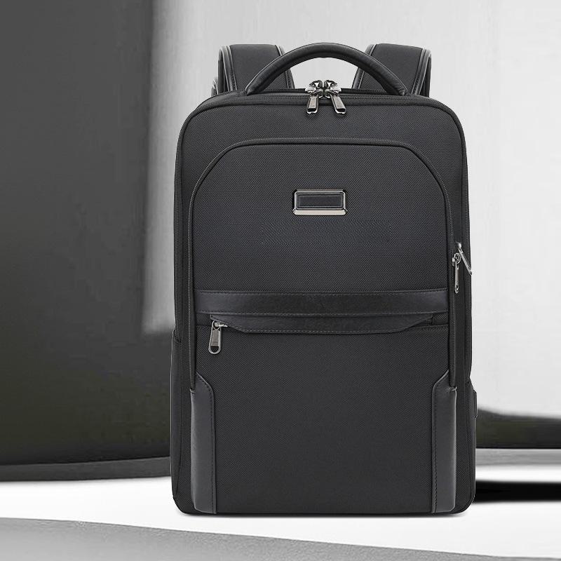 Men's Genuine Leather Lightweight Business Backpack - Large Capacity, High-End Traveler & Commuter Pack