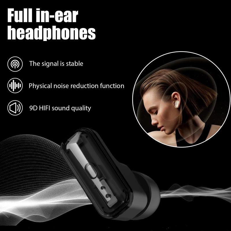 2025 New Smart Watch TWS 2-in-1 Bluetooth Earphones with Built-in Speaker HIFI 9D Sound Quality Health Monitor Watch for Android IOS